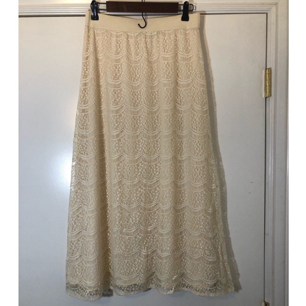 Cream Maxi Skirt